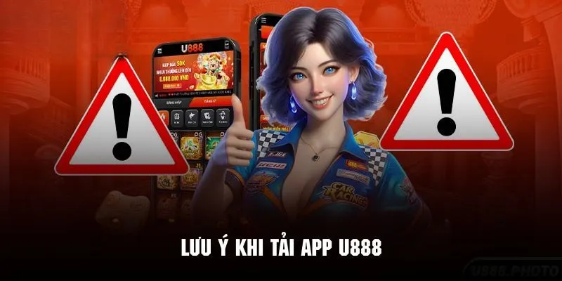 Lưu ý quan trọng khi thao tác tải app U888 về thiết bị